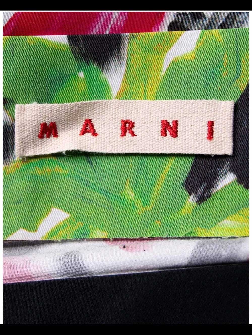 Marni Floral Brushstroke Bustier Crop Top in Pink, Blue & Green Size XS to S - Picture 13 of 13